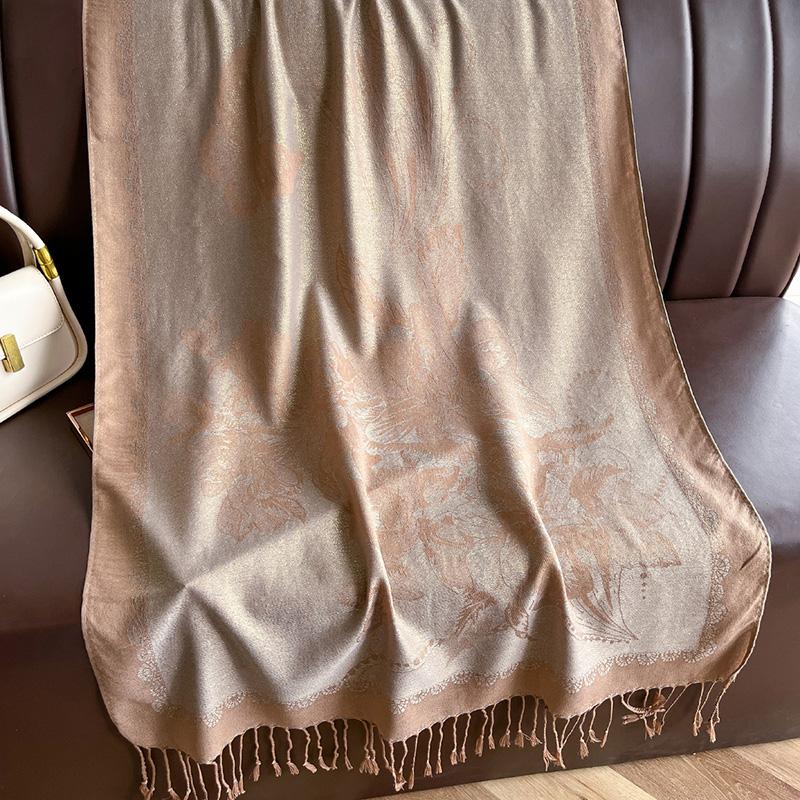 Women Paisley Scarf Cashmere Shawls Tassel Pashmina Hijab Head Wrap Lady Winter Scarves Foulard Bufanda Blanket Thick Stoles