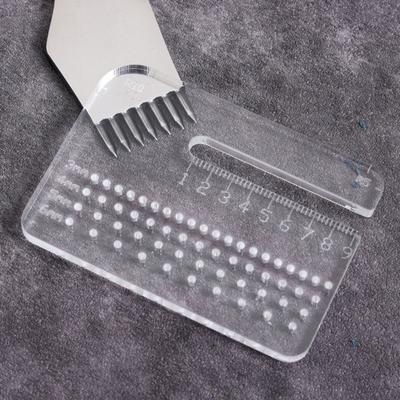 Yousheng Distance Ruler Acrylic 4mm Thick Transparent Cutting Tool Rounded Hole Spacing Accurate Scale Cutting Range Ruler