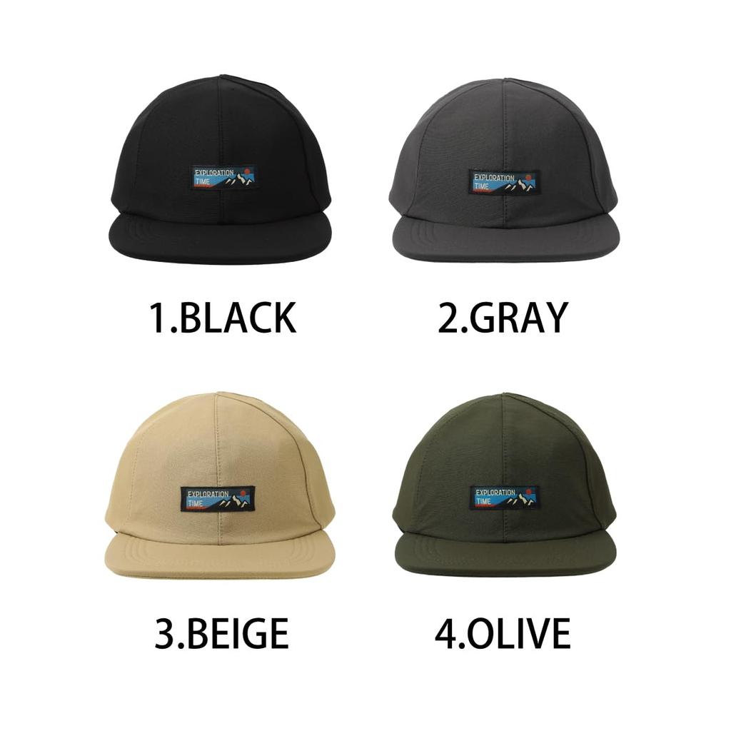Basic Enchi Mountain Label Cap Embroidered Patch Antibacterial Deodorant All Season Gray Free Size