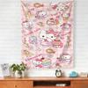 Kawaii Anime Hello Kitty Wall Hanging Tapestry Cute Fashion Bedroom Background Home Decor Original Design Wall Tapestries