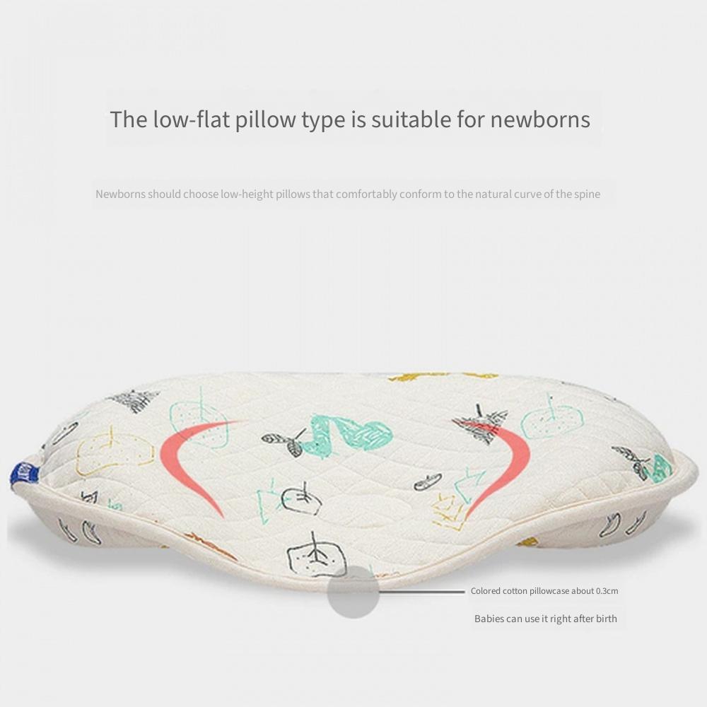 Breathable Baby Anti‑Flat Head Shaping Pillow, Summer Corrective Head Support Pillow for Newborn Infant 0‑1 Year Old
