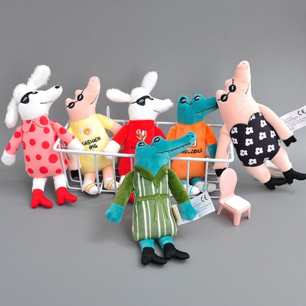 Cartoon Bag Pendant Accessories 17CM Key Rings Fashion Plush Doll Key Chains  Bag Ornaments