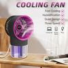 Neuer befeuchtender Ventilator USB-Aufladung Leiser Sprühventilator Zwei in Eins Leistungsstarker Elektrolüfter Energiesparend für Zuhause Schlafsaal