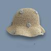 Sun Hats For Women Summer Straw Crochet Bucket Hat Women'S Foldable Panama Cap Uv Sun Cap Fishing Hat Vacation Beach Hat