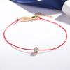 Women Rose Gold Braided Red String Bracelet For Horse Year Luck Valentine Gift Fashion Jewelry