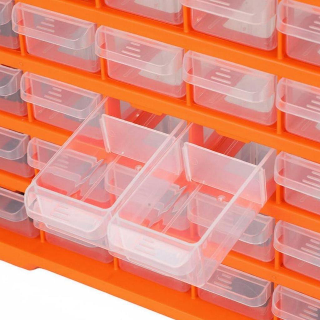 Small Parts Organizer Cabinet Adjustable Dividers Screw