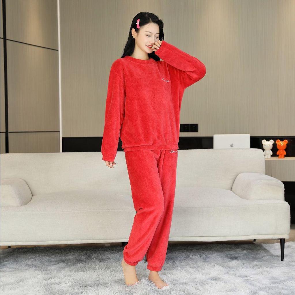 Unisex-Pyjama-Set aus Flanell in Übergröße für Herbst/Winter 2025