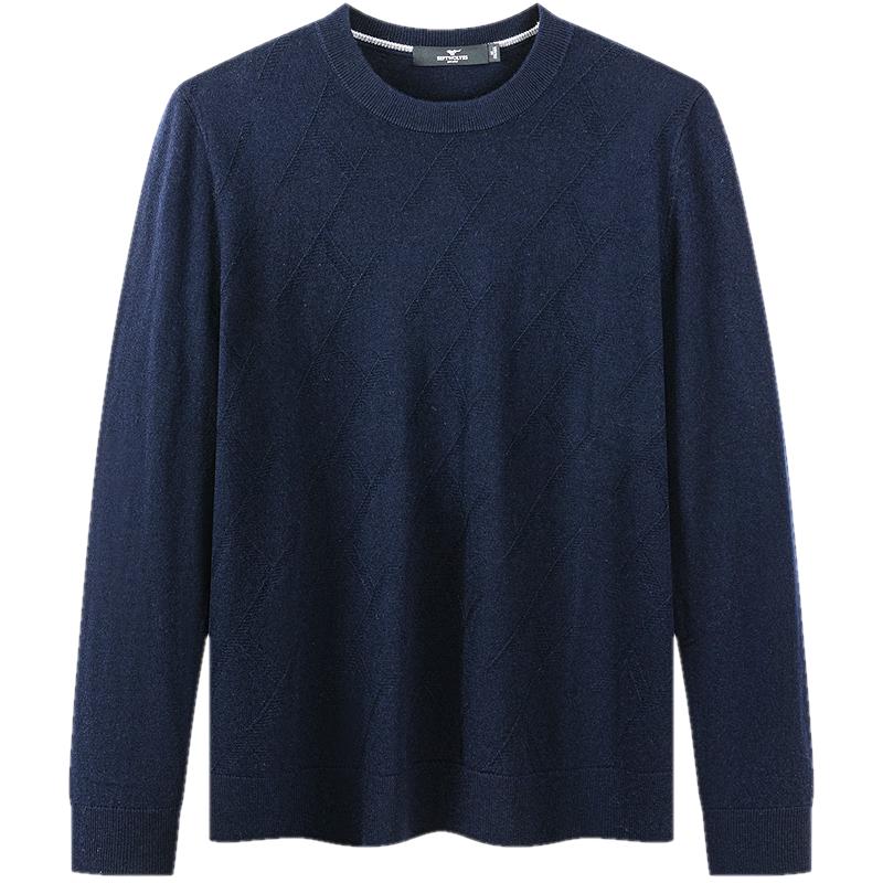 

Septwolves Men s Round Neck Wool Sweater XL