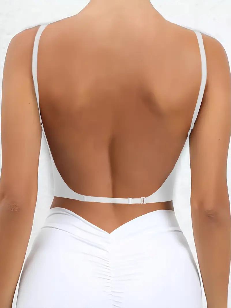 

8-колірний бюстгальтер пуш-ап мульти-вей з глибоким U та відкритою спиною від Temu XS (65ABC) білий