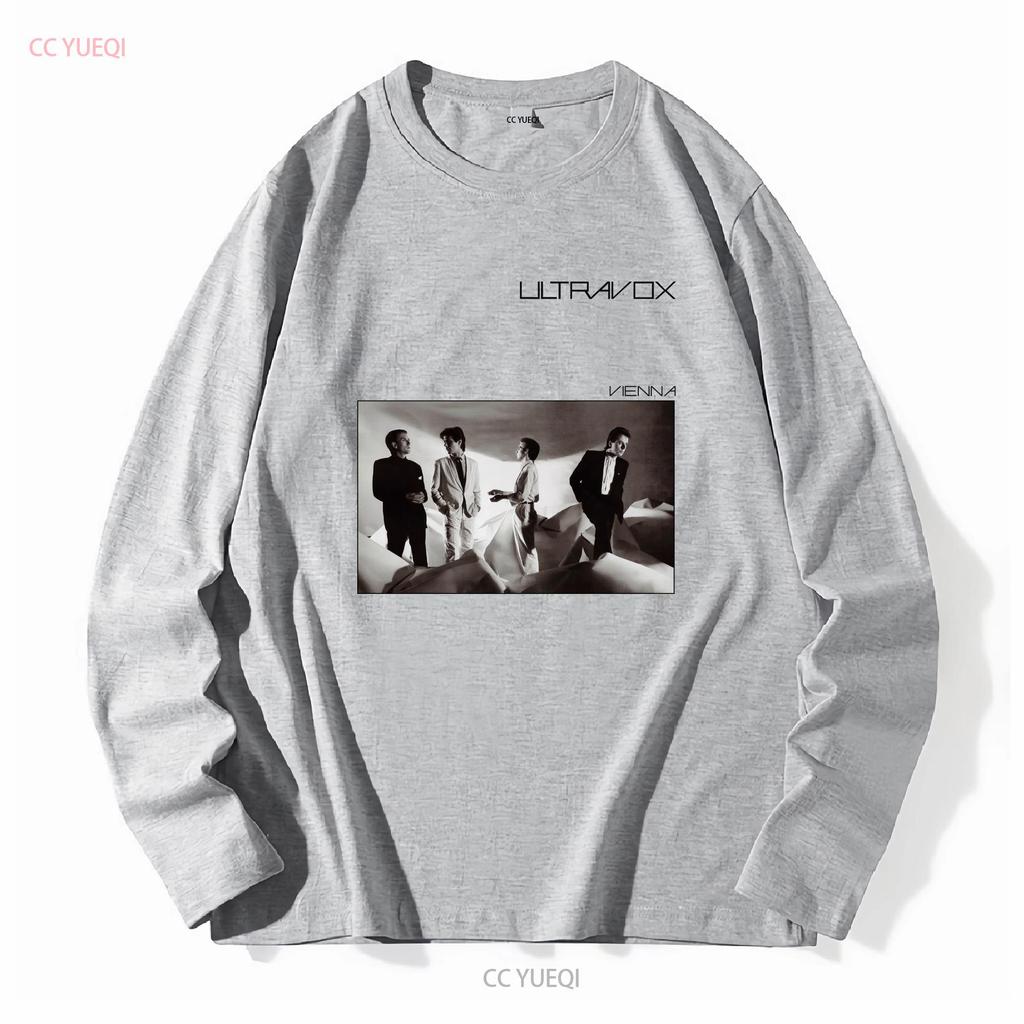 Bavlněné tričko Ultravox Vienna Music Chris Cross Warren Cann Billy Currie vintage Prané grafické Ležérní streetwear Strečové