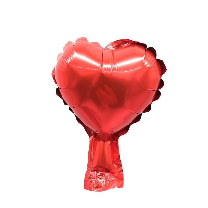 5-Inch Heart & Star Foil Balloons for Birthday Party or Wedding Decorations