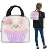 Bunny Paper Cup Cake Cartoon Insulated Lunch Bag for Women Kids Portable Food Boxes Thermal Lunch Box Tote