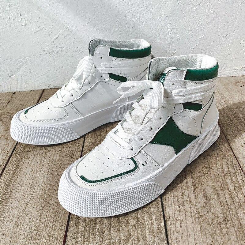 New Small White High-top Casual Sneakers Men's Fashion Sports Casual Men's Shoes All-match