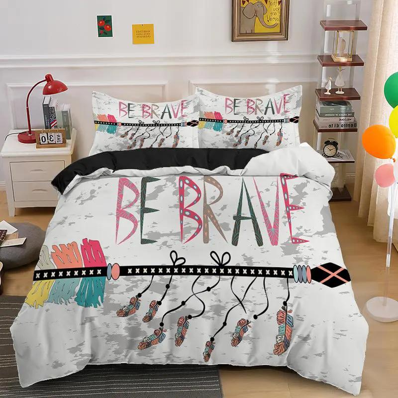 Comforter Dreamcatcher For Teen Girls Adult Bohemian Mandala Feather Print Bedding Set Queen Twin Microfiber Comforter