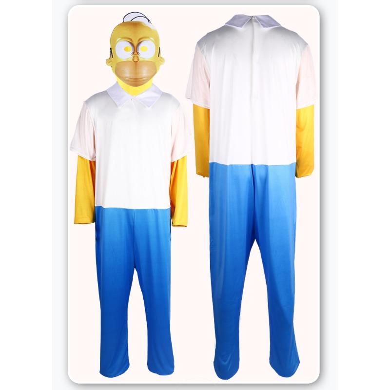 The Simpsons Family Matching Cosplay Outfit Parent-Child Stage Performance Costume