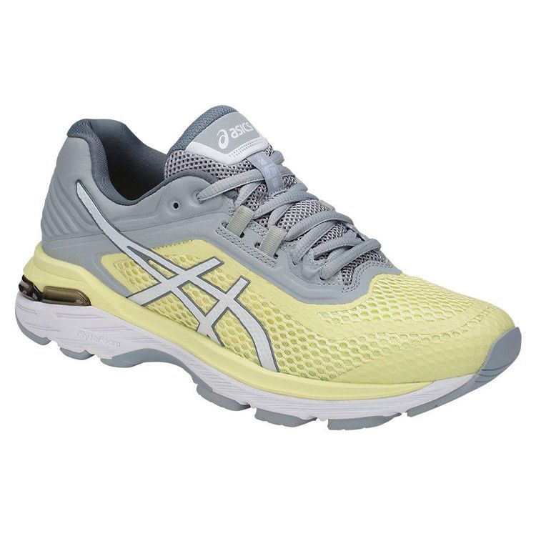 Asics GT-2000 6 Breathable Durable Low-Top Running Shoes Women Sneakers Yellow Gray T855N-8501