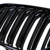 Car Front Bumper Grilles For BMW 1-Series F20 5-door/F21 3-door 118i/120d/144d/120i 2015 2016-2017 Facelift Double Lines Grills