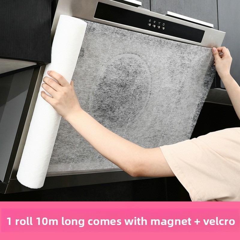 Range Hood, Kitchen Oil-proof Sticker, High-temperature Resistant, No-cleaning Oil-proof Mesh Cover, Oil-absorbing Cotton