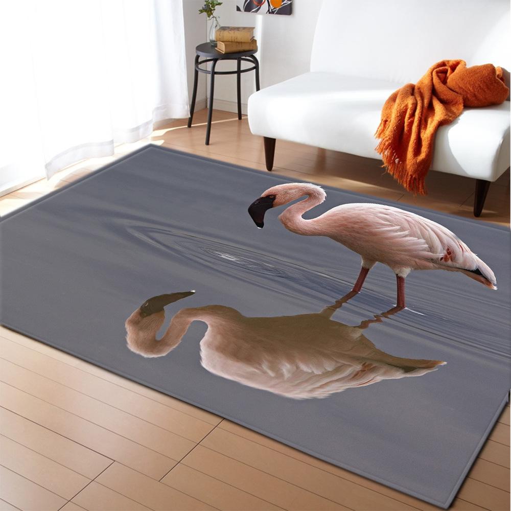 Flamingo Large Carpet Feather Wind Bedroom Floor Mat