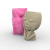 Candles Holder Resin Mold,Cement Gypsum Flower Pot Silicone Mold Epoxy Resin Casting Molds for DIY Jewelry Storage Box