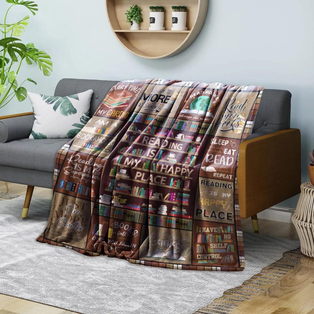 Book Lover Gifts Blanket Book Club Gifts Women's Book Lover Bookish Literature Gifts Best Bookworm Birthday Gifts