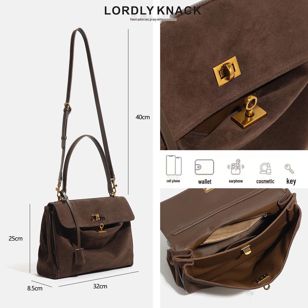 Herbst/Winter Damenmode Mattierte Tragetasche - Retro Große Pendlertasche