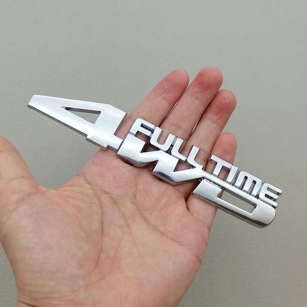 3D Car Sticker 4WD Full Time Logo Emblem Truck Fender Auto Badge Decal Accessories For Toyota Prado Honda Jeep  Ford Mitsubishi