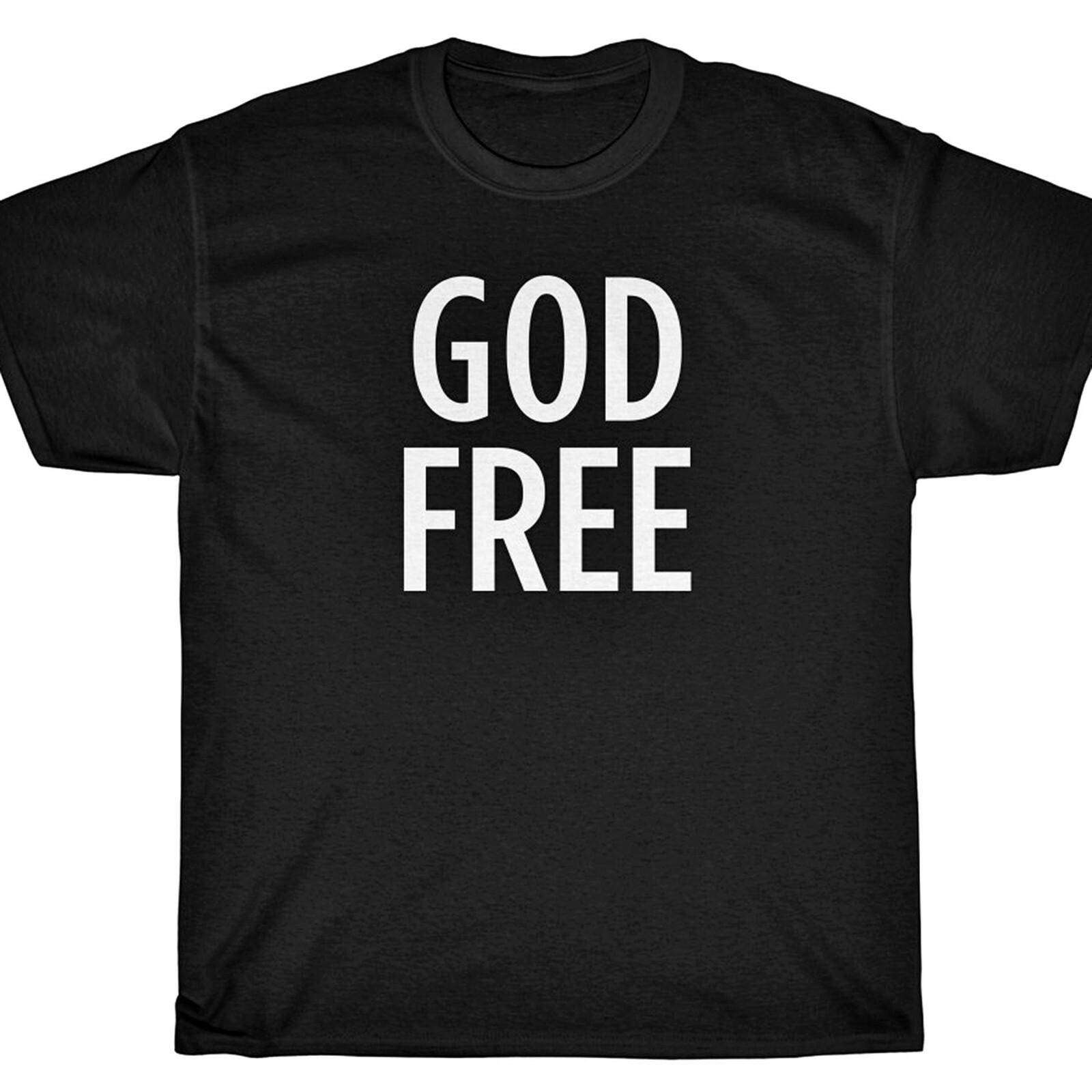 GOD FREE T-Shirt iconoclast atheist skeptic atheism L