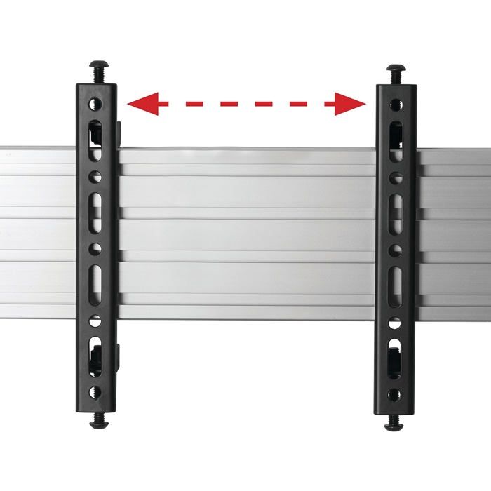 Accessoires de montage d'écran plat - B-Tech - BT8390-VESA200F - Noir - 70 kg - Glissière