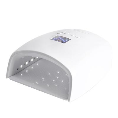 White 48W Cordless Wireless Rechargeable LED/UV Nail Lamp Gel Polish Light Dryer