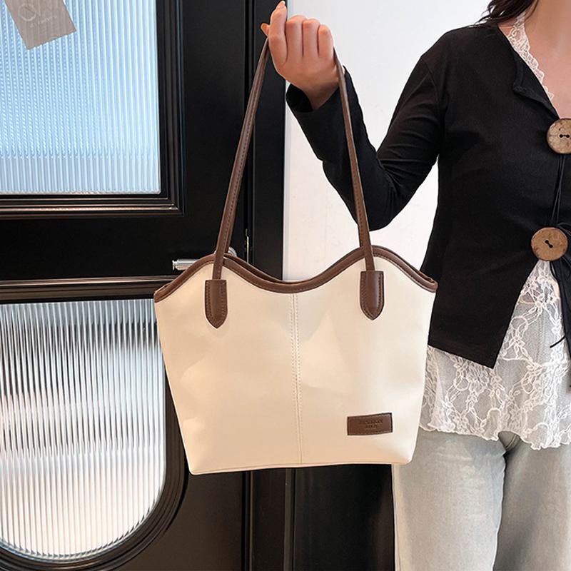 Retro Convertible Tote Bag Women's Spacious Shoulder Purse Vintage Work Commute Minimalist Casual Crossbody Handbag AVE