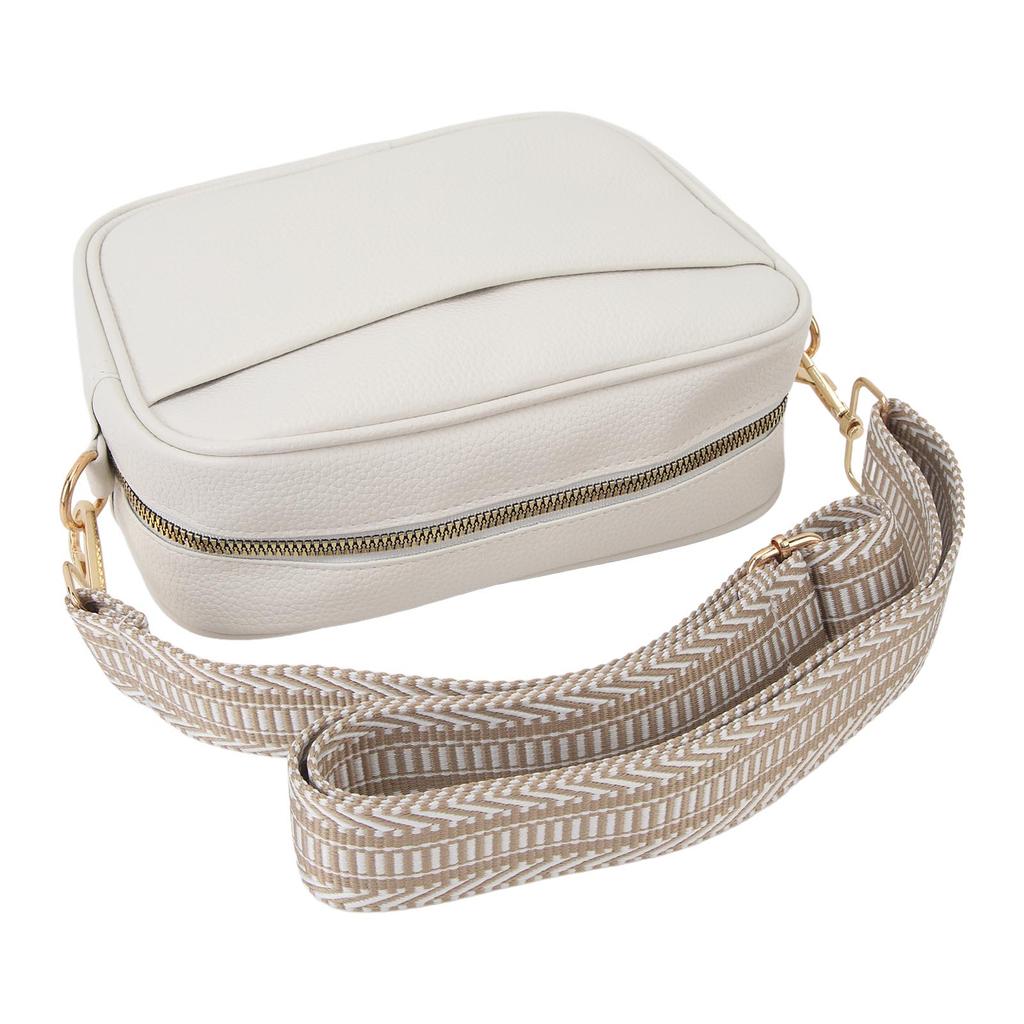 Shoulder Bag High End Trendy with Shoulder Strap Large Capacity Camera Bag for Shopping Travel White