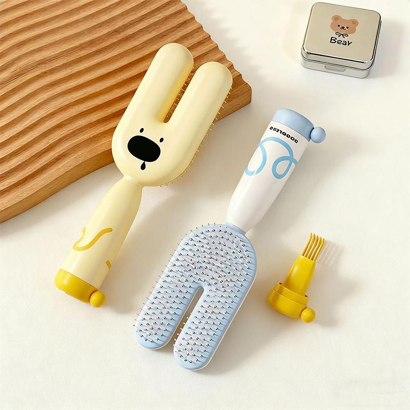 Pet Grooming Brush with Magnetic Handle Anti-Static Massage Deshedding Tool for Dogs & Cats Easy Hair Removal Comb