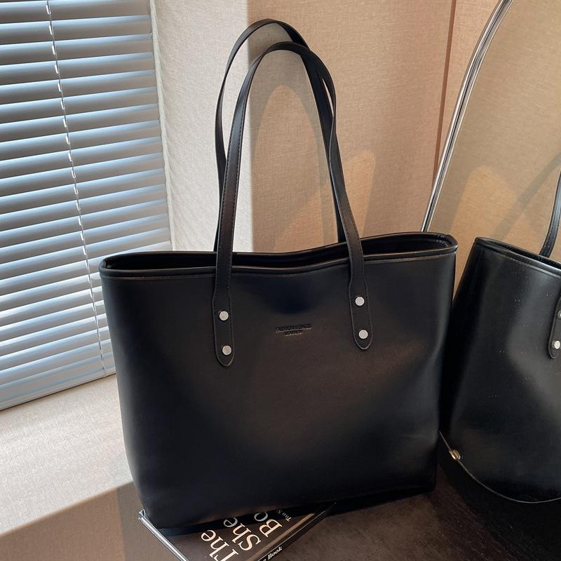 Premium texture commuter large-capacity bag women's 2025 new fashion shoulder bag casual versatile portable tote bag