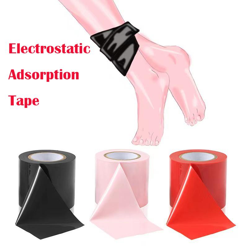 16M Adult Sex Tape  Restraint Electrostatic Adsorption Tapes SM Handcuff Slave Cosplay Handcuffs Leg Restraint Sex Toy Set