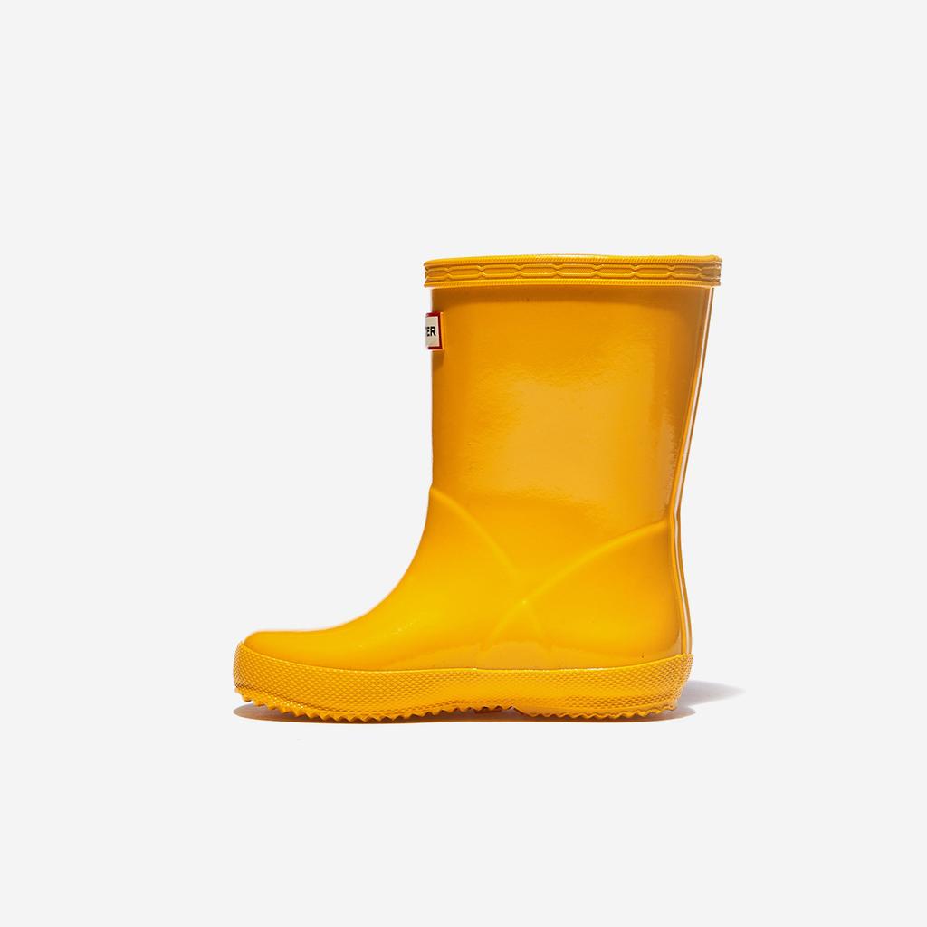 Hunter Kids First Classic Gloss Rain Boots [KFT5094RGL-RYL-YELLOW]