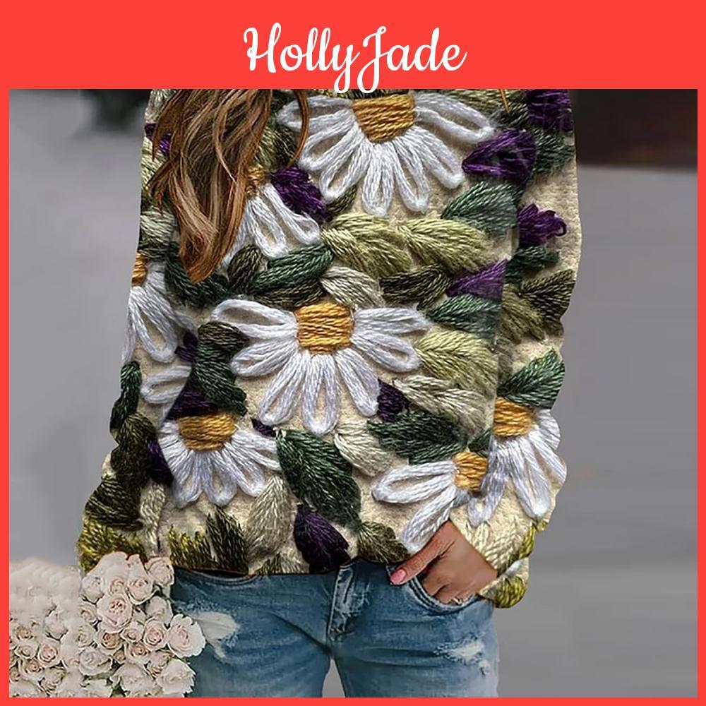 3d Print Floral Sleeve Long Tops Tshirts For Women Sweatshirts Hoodie Autumn Winter Fashion Casual Womens Clothing