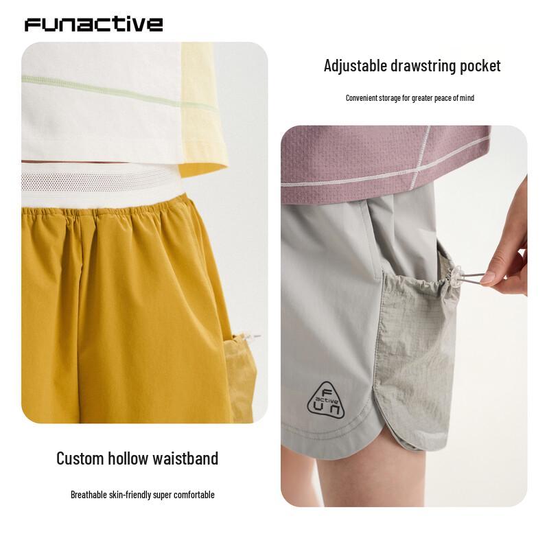 SPASSAKTIV Mädchen Leichte Atmungsaktive Outdoor Sportshorts