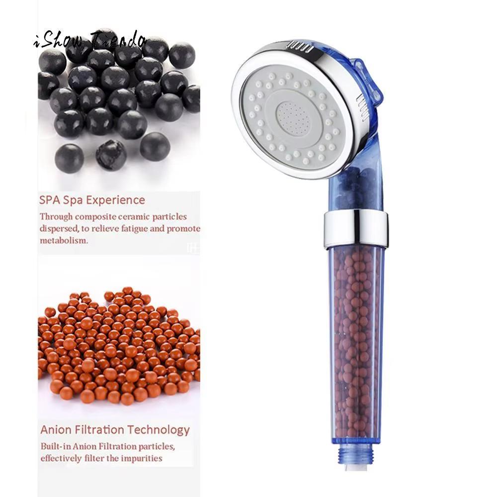 HONGDEC 3 Mode Function Spray Handheld Shower Head High Pressure Filter Shower Head for Hotel Bathroom Project