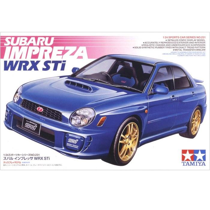 Tamiya 1/24 Sports Car Series No.231 Subaru Impreza WRX STi Model Kit 24231 (184x73mm)