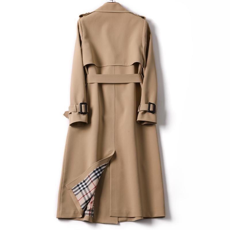 Coats for Women Winter Mid-length Trench Coat Knee-length Slim-fit Thickened Windbreaker Loose Casual Coat Top