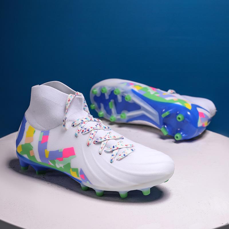 Teen students outdoor sports shoes medium and older children's football shoes AG long nails TF broken nails training shoes men