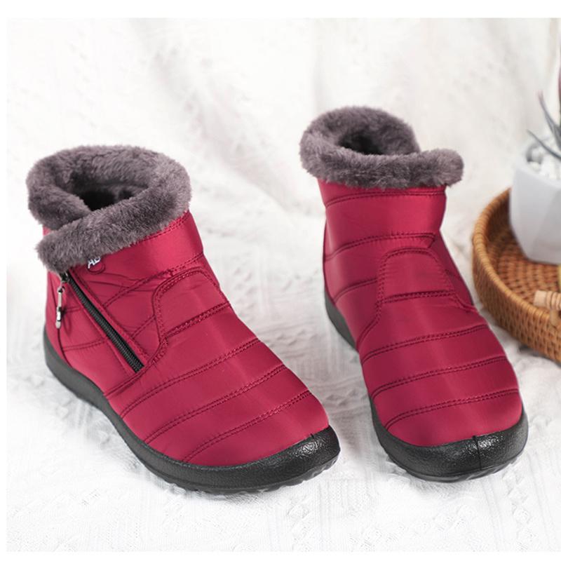 Зимние женские зимние ботинки плюс бархатные — фото 7