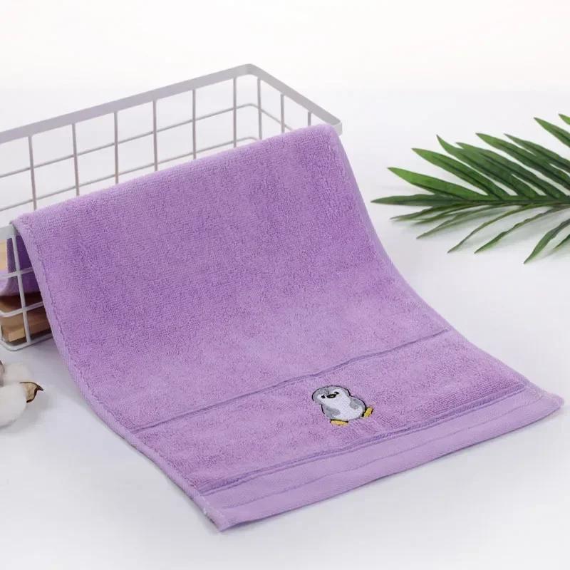 50CM*25CM Towels Baby Face Towel Soft Embroidered Absorbent Cotton Bath Towels for Newborn Kids Handkerchief Shower Stuff