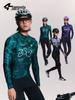 Lampada Fleece Cycling Jersey for Men & Women - Autumn/Winter Warm, Long Sleeve, Printed Bicycle Top