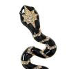 Unique Women Brooch Pin with Sparkling Rhinestones Unique Snake Brooch Alloy Texture for Multifuntional Outfit Styling