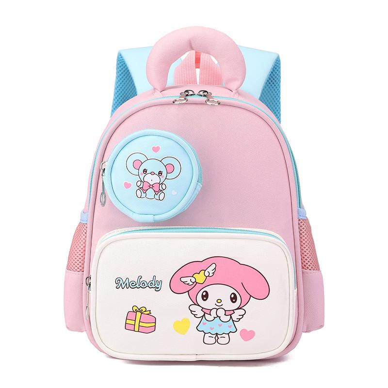 

Melody Kuromi Spider Man Kids School Backpack With Breathable Oxford Fabric Pink