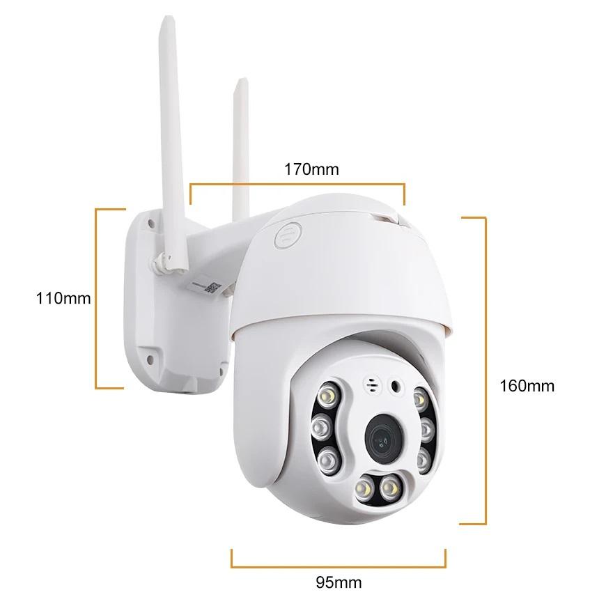WiFi Camera Outdoor Home Security IP Smart Monitor Video Surveillance Camera Full Color Night Vision CCTV