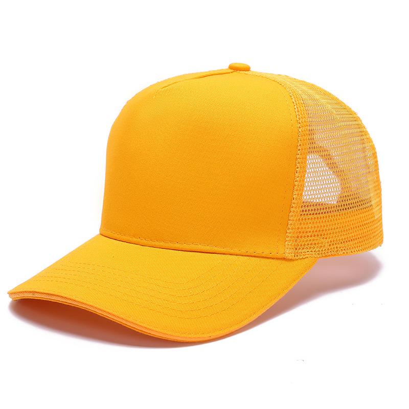 Mesh Summer Trucker Cap with Logo Embroidery - Perfect for Team Building and Baseball Events