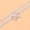 2Set of Heart-shaped Rhinestone Anklets Shiny Beach Foot Jewelry Wedding Accessories